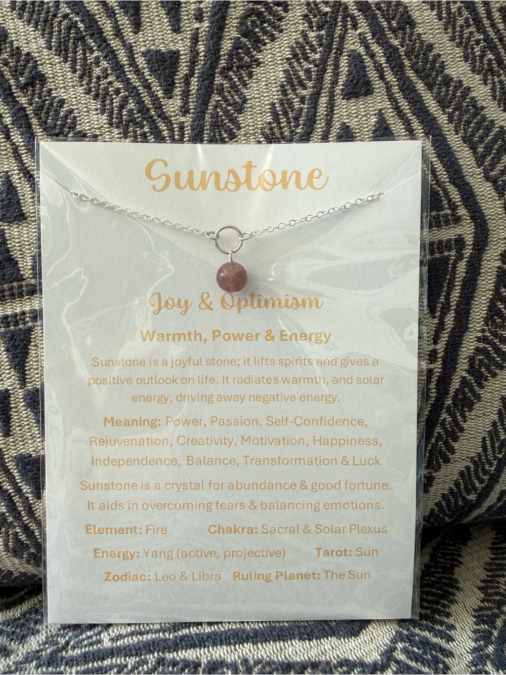 Sunstone Necklace☀️